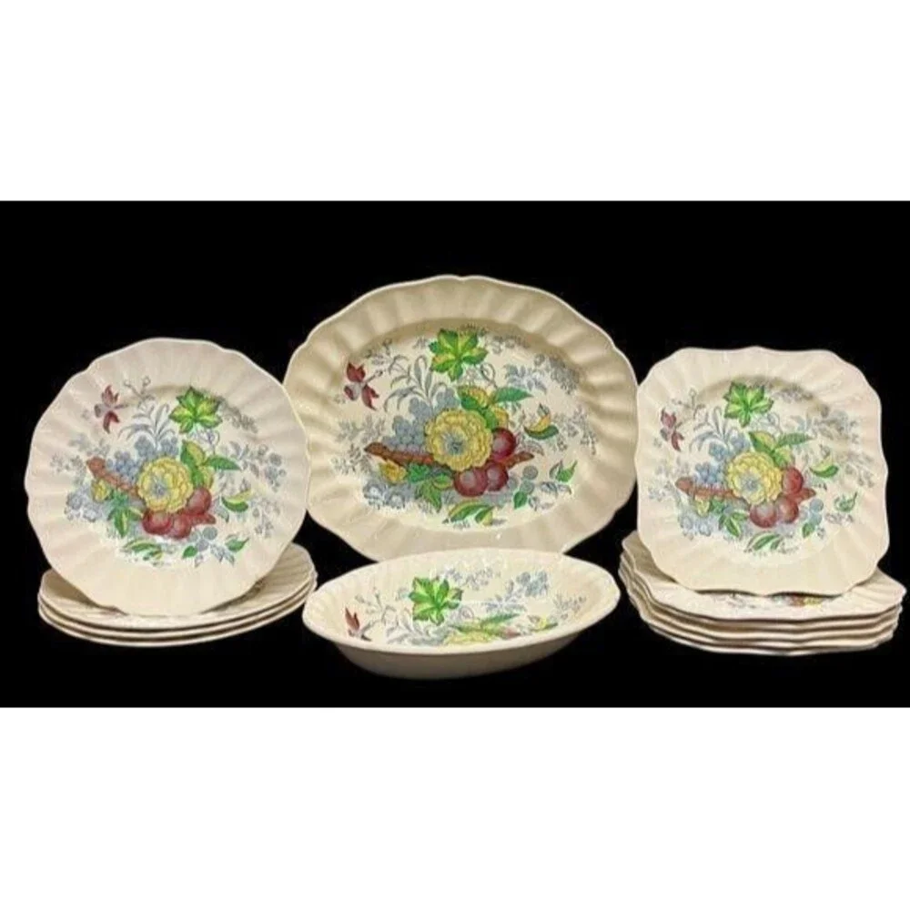 VINTAGE ROYAL DOULTON THE KIRKWOOD LOT OF 12 MIXED ITEMS